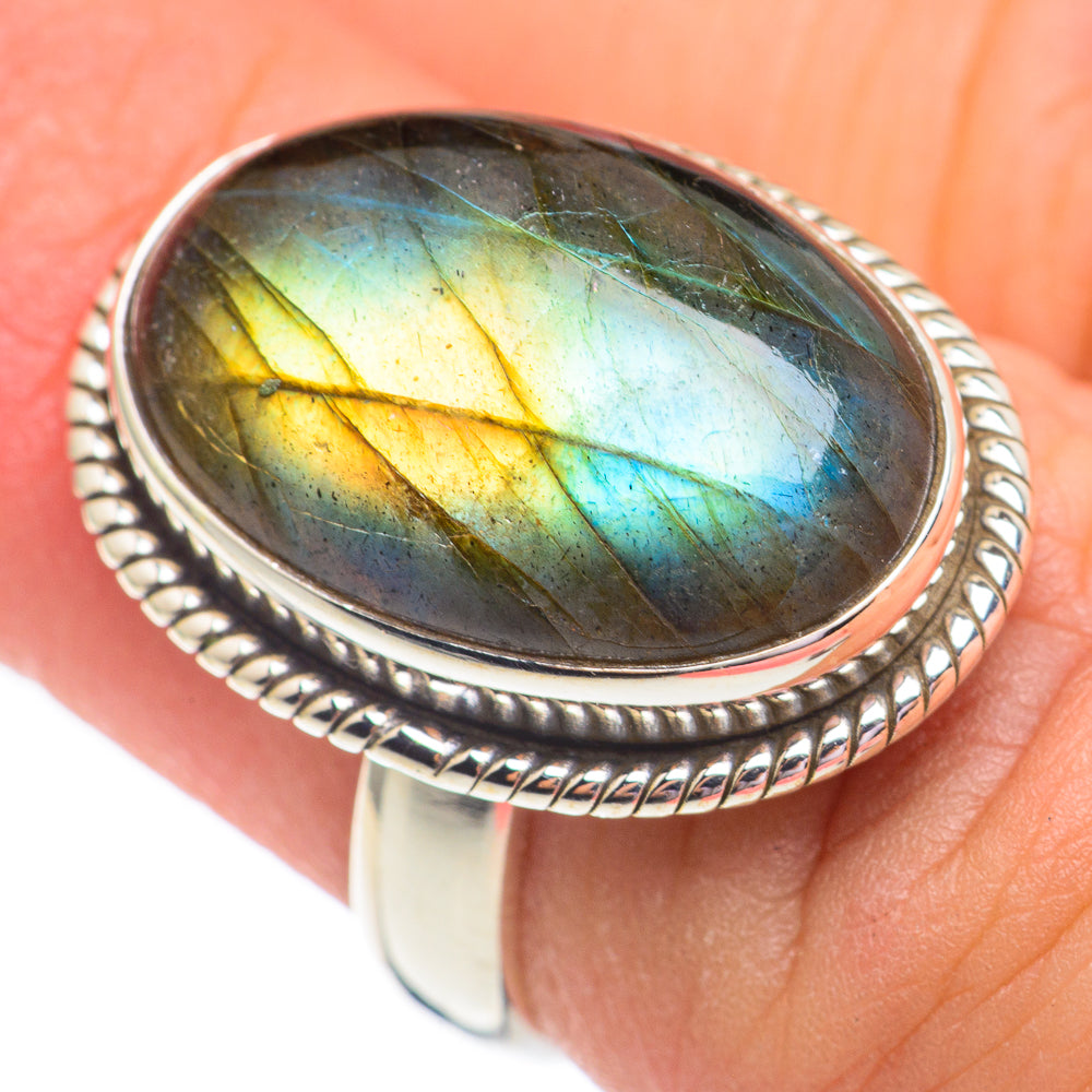 Labradorite Rings handcrafted by Ana Silver Co - RING67867