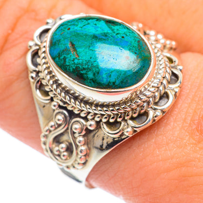 Chrysocolla Rings handcrafted by Ana Silver Co - RING67869