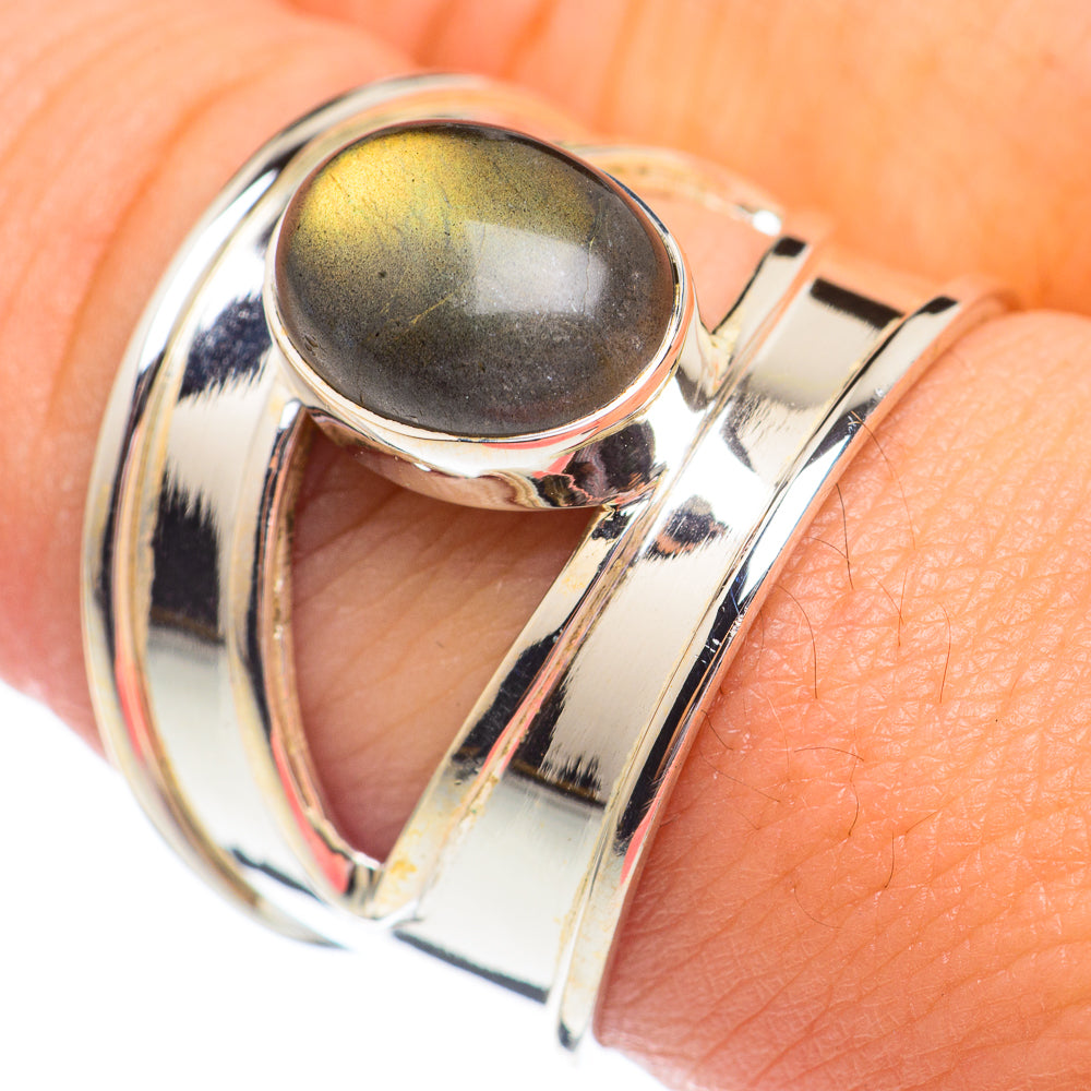 Labradorite Rings handcrafted by Ana Silver Co - RING67877