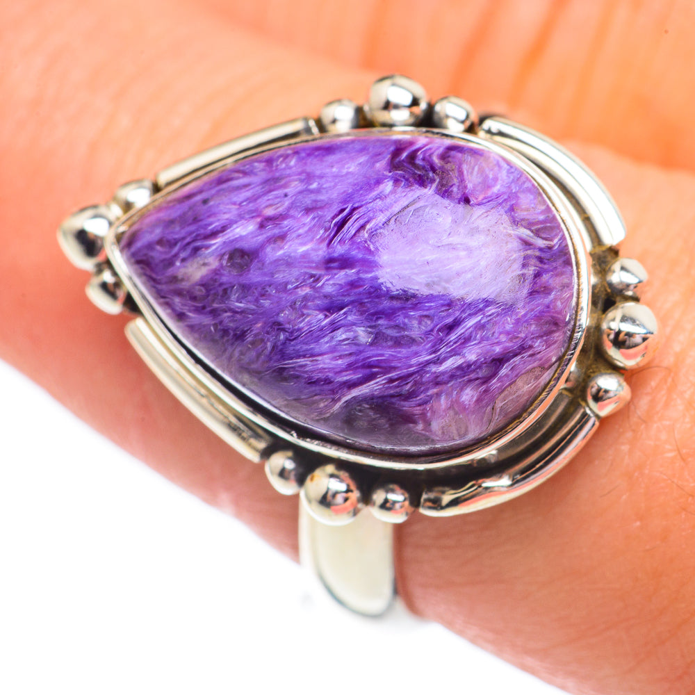 Charoite Rings handcrafted by Ana Silver Co - RING67887