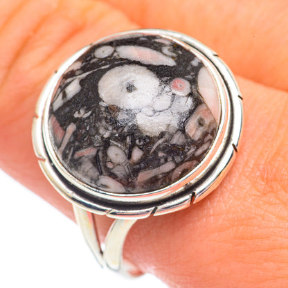 Crinoid Fossil Rings handcrafted by Ana Silver Co - RING67891