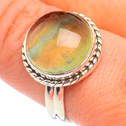 Green Fluorite Rings handcrafted by Ana Silver Co - RING67899
