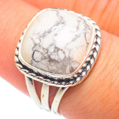 Howlite Rings handcrafted by Ana Silver Co - RING67926