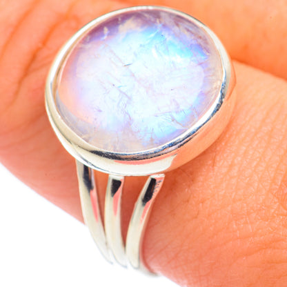 Rainbow Moonstone Rings handcrafted by Ana Silver Co - RING67928