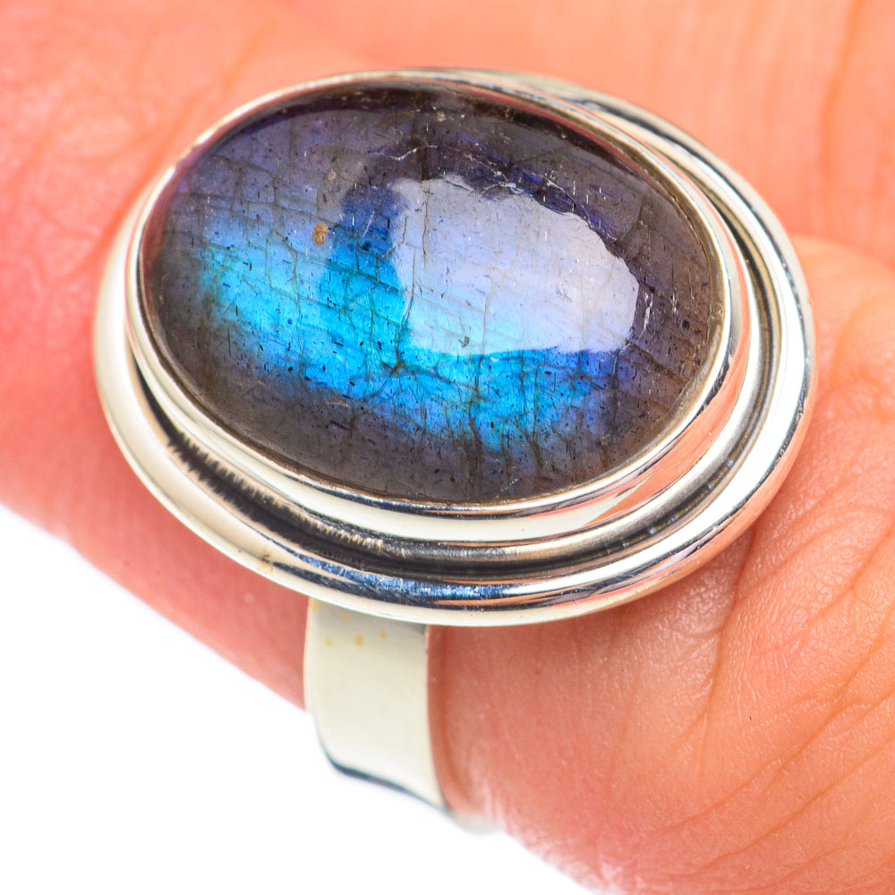 Labradorite Rings handcrafted by Ana Silver Co - RING67932
