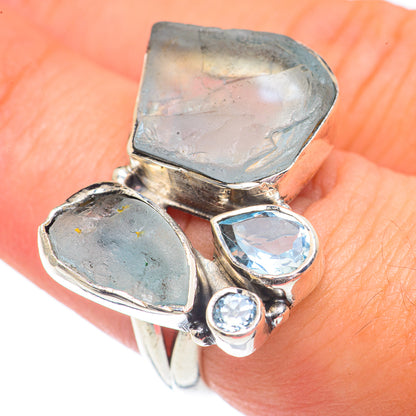 Aquamarine Rings handcrafted by Ana Silver Co - RING67936