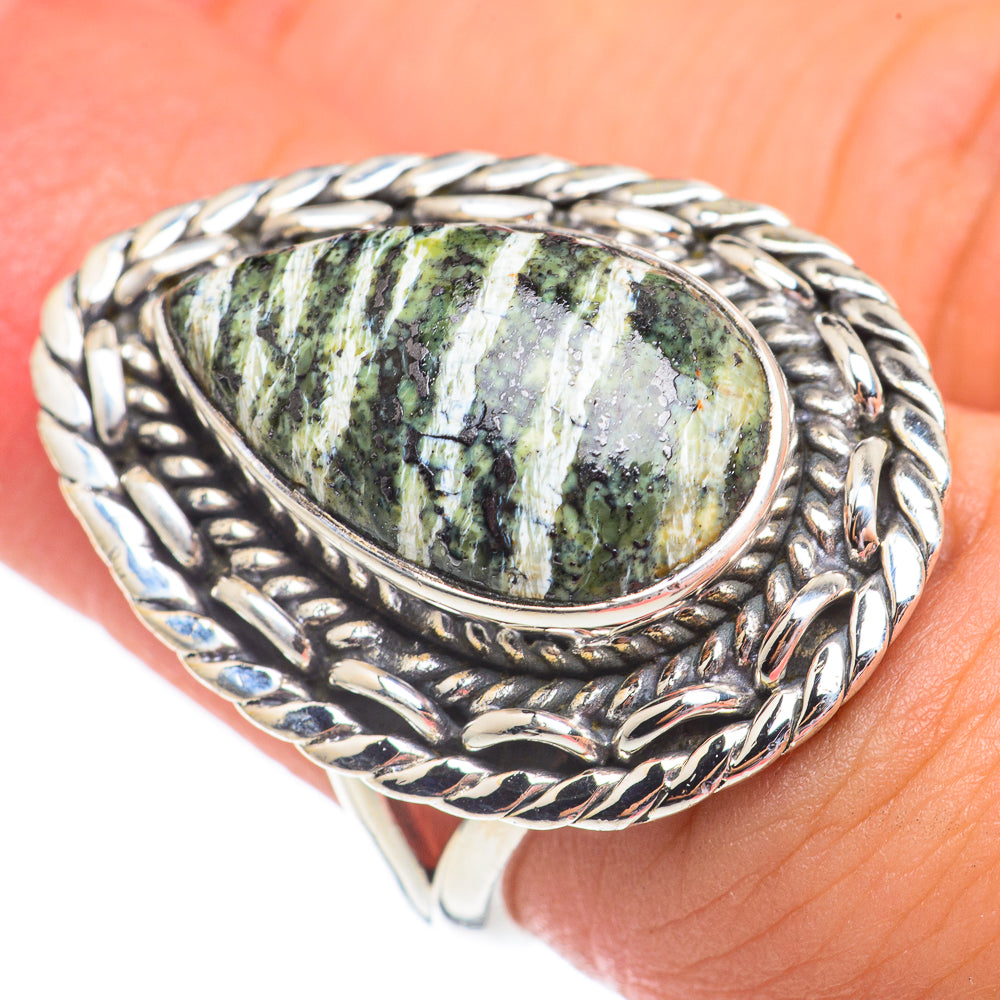 Lizard Jasper Rings handcrafted by Ana Silver Co - RING67938