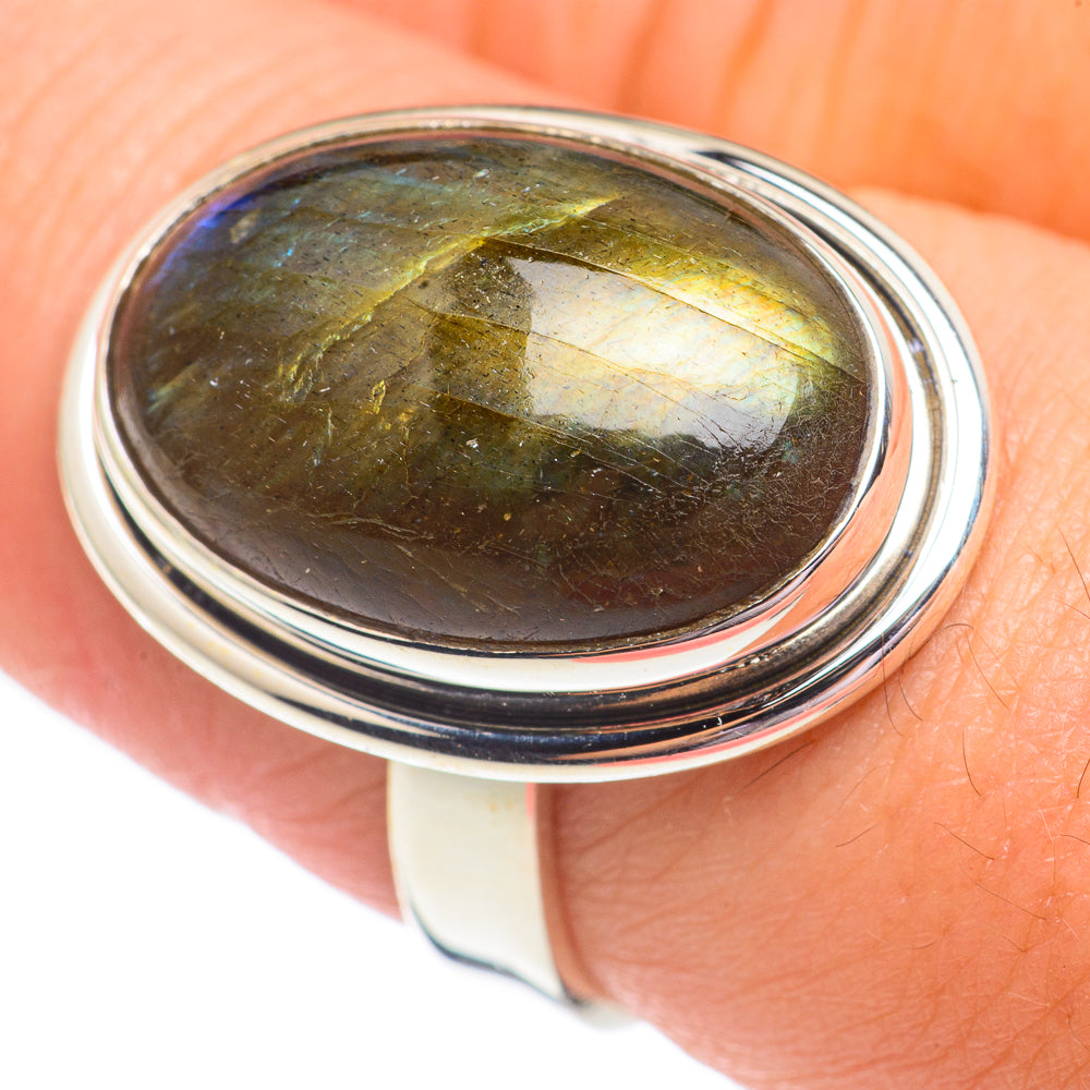 Labradorite Rings handcrafted by Ana Silver Co - RING67941