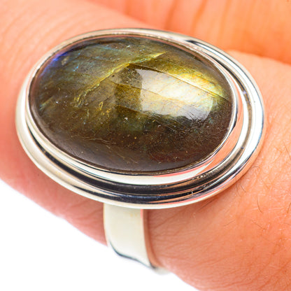 Labradorite Rings handcrafted by Ana Silver Co - RING67941