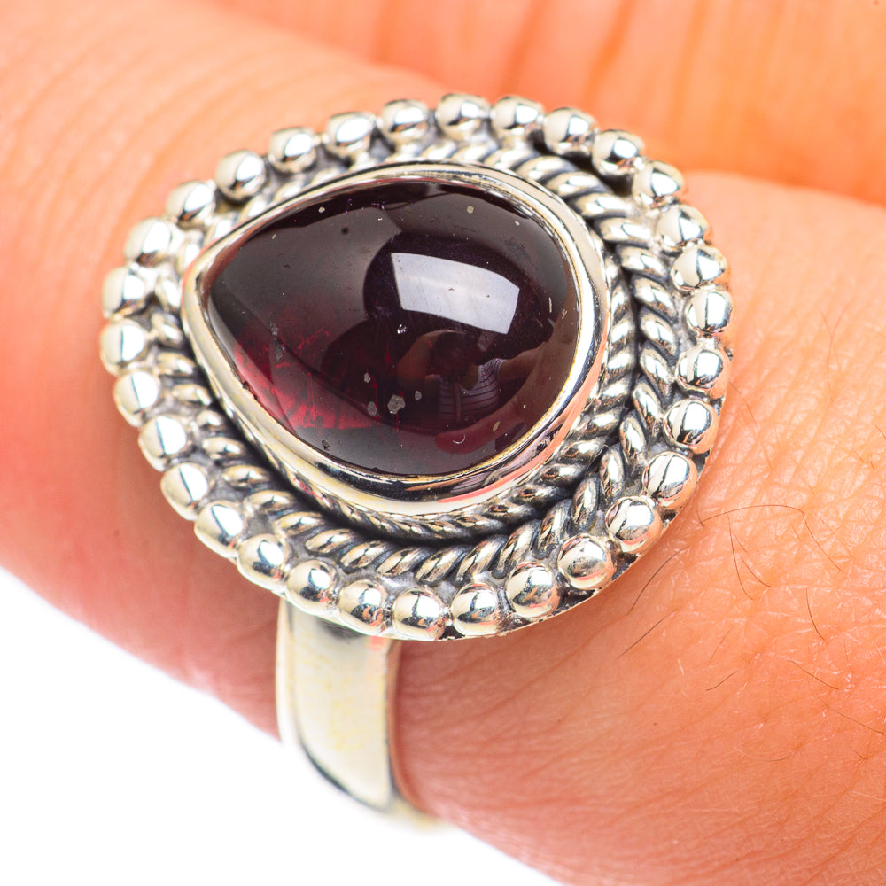 Garnet Rings handcrafted by Ana Silver Co - RING67947