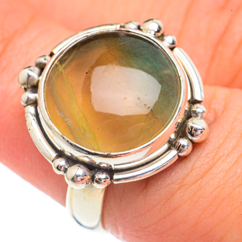 Green Fluorite Rings handcrafted by Ana Silver Co - RING67959