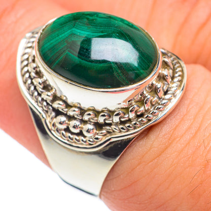 Malachite Rings handcrafted by Ana Silver Co - RING67969