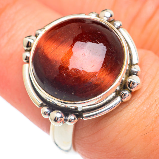 Red Tiger Eye Rings handcrafted by Ana Silver Co - RING67972