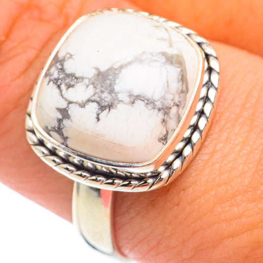 Howlite Rings handcrafted by Ana Silver Co - RING67984