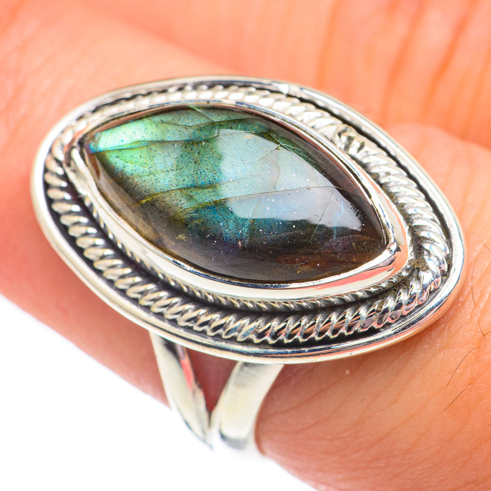 Labradorite Rings handcrafted by Ana Silver Co - RING67994