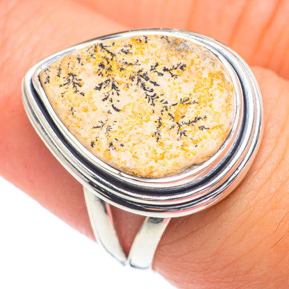 Germany Psilomelane Dendrite Rings handcrafted by Ana Silver Co - RING67997