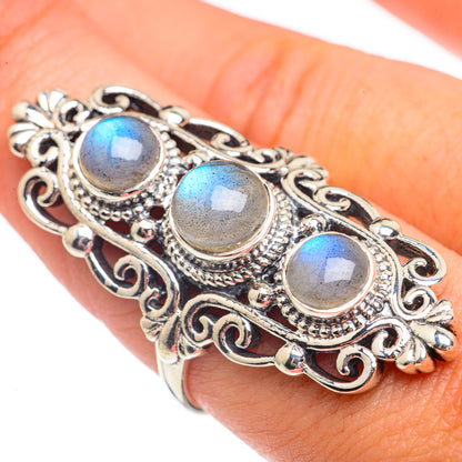 Labradorite Rings handcrafted by Ana Silver Co - RING68015