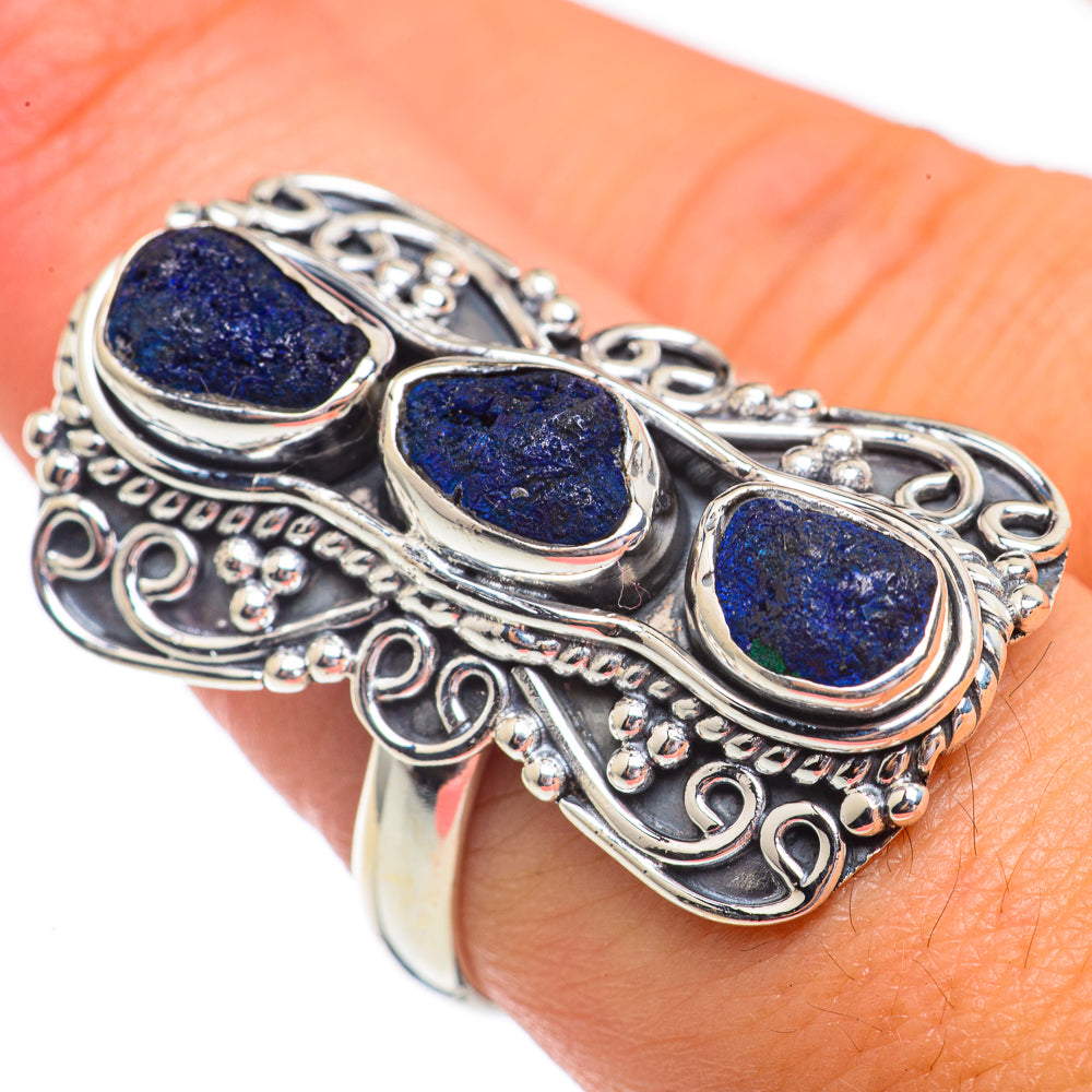 Azurite Rings handcrafted by Ana Silver Co - RING68020