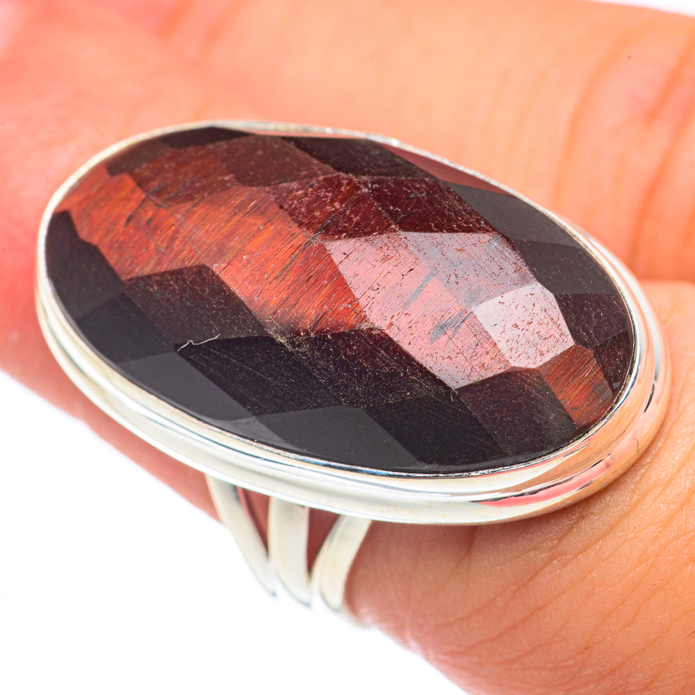 Red Tiger Eye Rings handcrafted by Ana Silver Co - RING68029