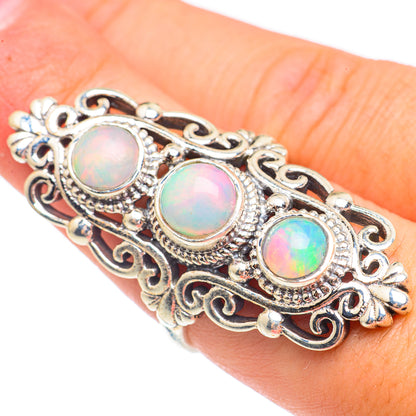 Ethiopian Opal Rings handcrafted by Ana Silver Co - RING68051