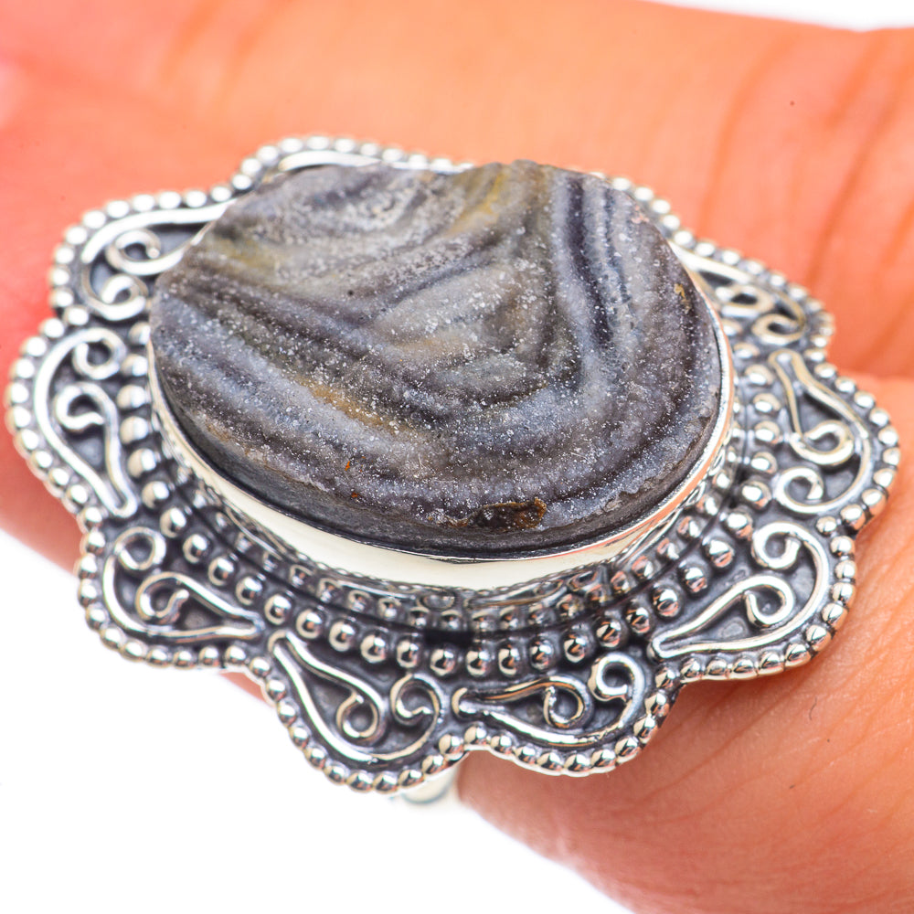Desert Druzy Rings handcrafted by Ana Silver Co - RING68052