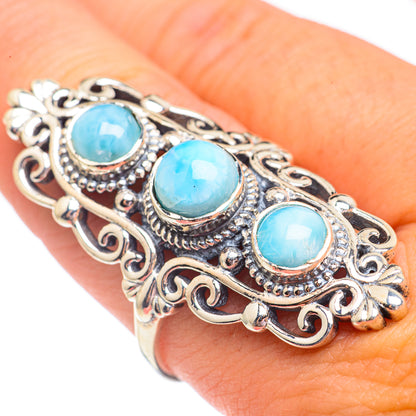 Larimar Rings handcrafted by Ana Silver Co - RING68059