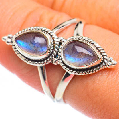 Labradorite Rings handcrafted by Ana Silver Co - RING68078