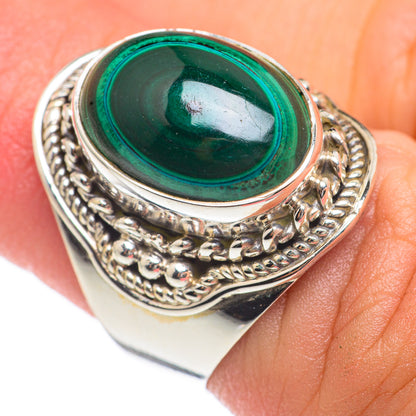 Malachite Rings handcrafted by Ana Silver Co - RING68082