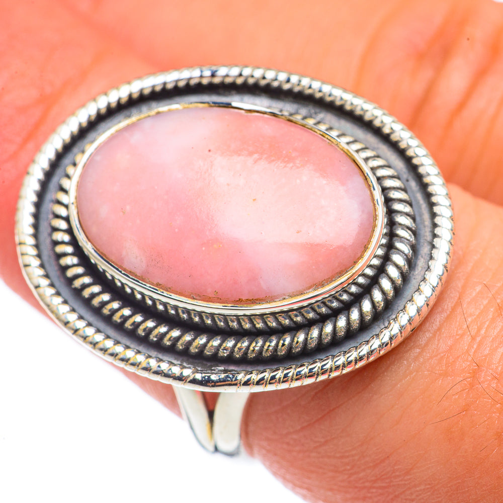 Pink Opal Rings handcrafted by Ana Silver Co - RING68089