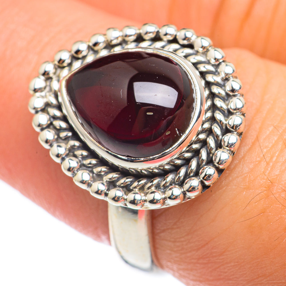 Garnet Rings handcrafted by Ana Silver Co - RING68093