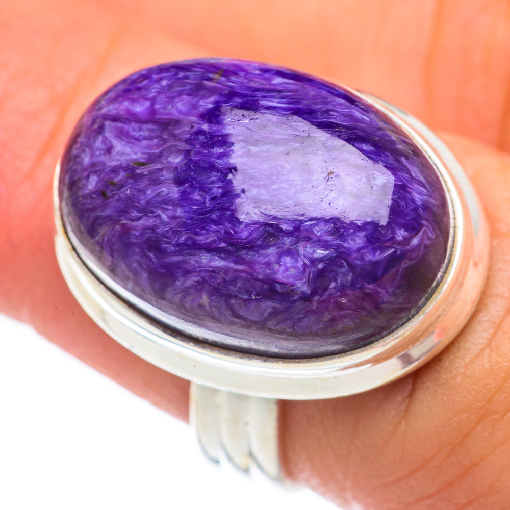 Charoite Rings handcrafted by Ana Silver Co - RING68095