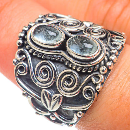 Aquamarine Rings handcrafted by Ana Silver Co - RING68111