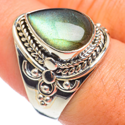 Labradorite Rings handcrafted by Ana Silver Co - RING68117