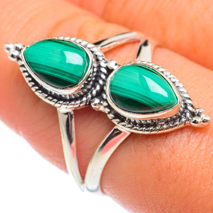 Malachite Rings handcrafted by Ana Silver Co - RING68118