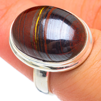 Red Tiger Iron Rings handcrafted by Ana Silver Co - RING68120