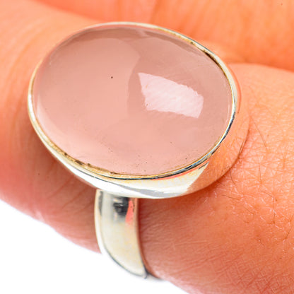 Rose Quartz Rings handcrafted by Ana Silver Co - RING68124