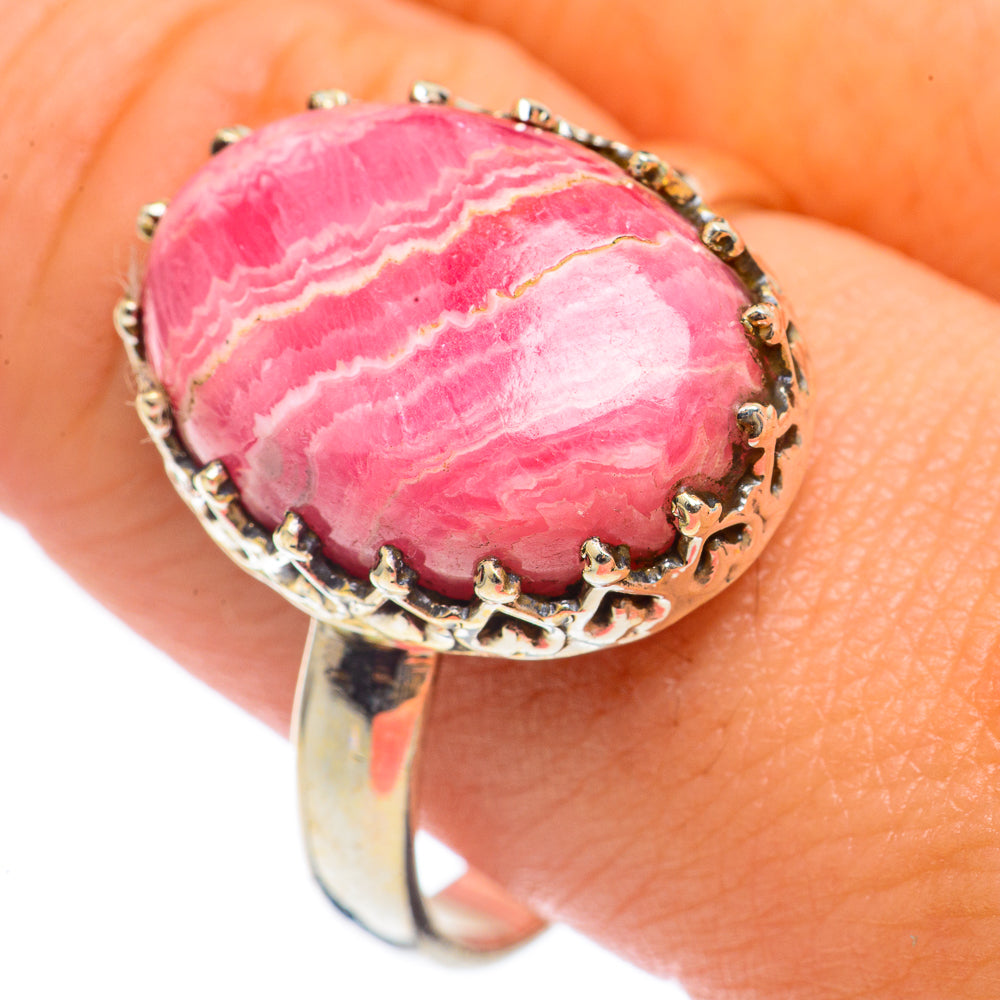 Rhodochrosite Rings handcrafted by Ana Silver Co - RING68125