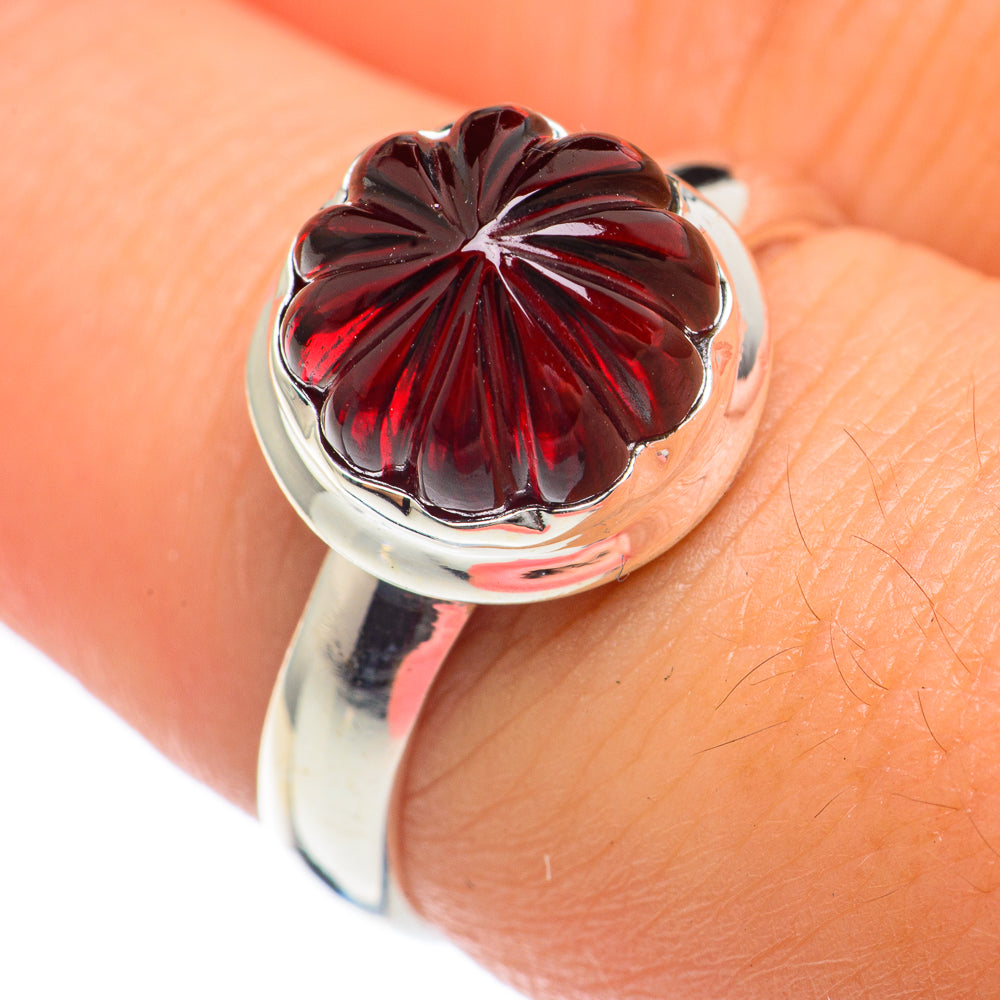Garnet Rings handcrafted by Ana Silver Co - RING68126
