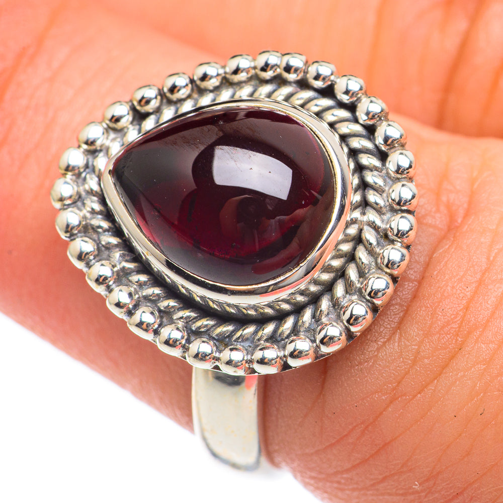 Garnet Rings handcrafted by Ana Silver Co - RING68127