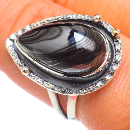 Psilomelane Rings handcrafted by Ana Silver Co - RING68133