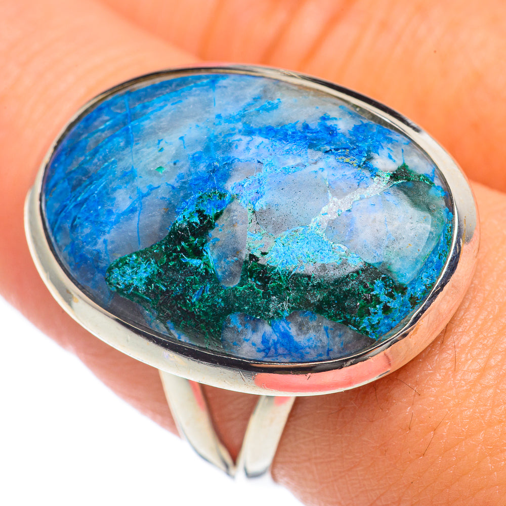 Chrysocolla Rings handcrafted by Ana Silver Co - RING68148