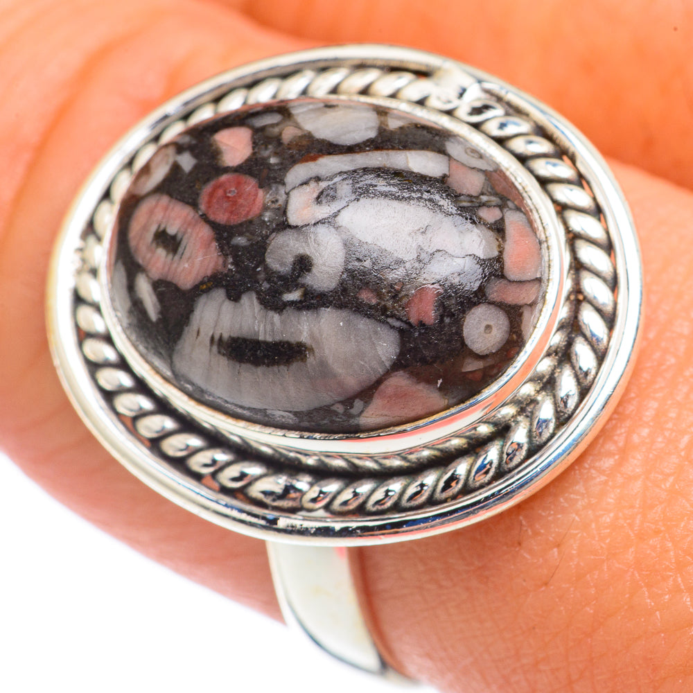 Crinoid Fossil Rings handcrafted by Ana Silver Co - RING68152
