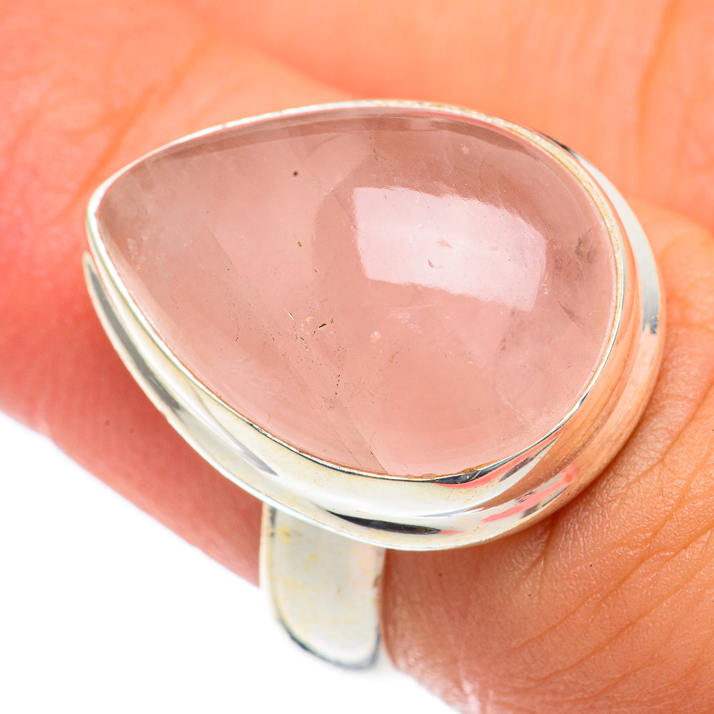 Rose Quartz Rings handcrafted by Ana Silver Co - RING68158