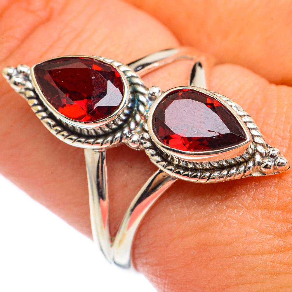 Garnet Rings handcrafted by Ana Silver Co - RING68160