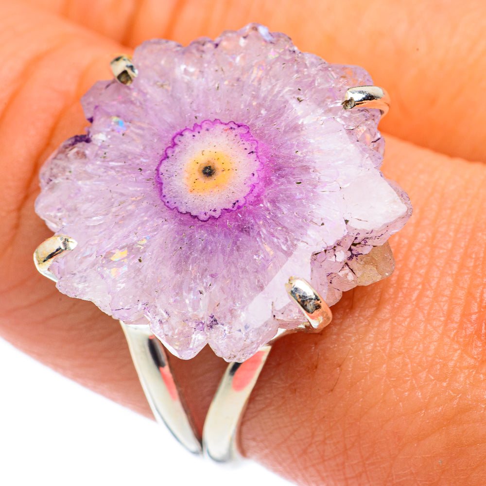 Amethyst Stalactite Rings handcrafted by Ana Silver Co - RING68161