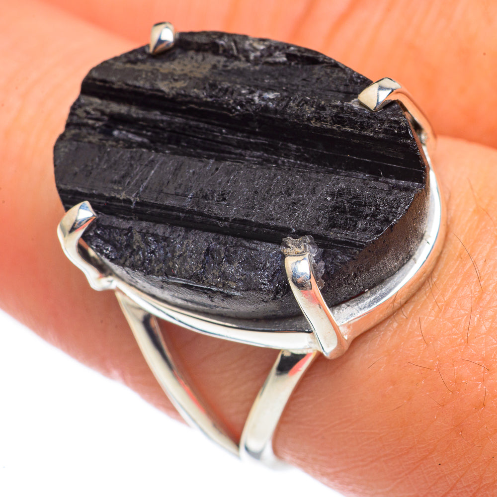 Black Tourmaline Rings handcrafted by Ana Silver Co - RING68167