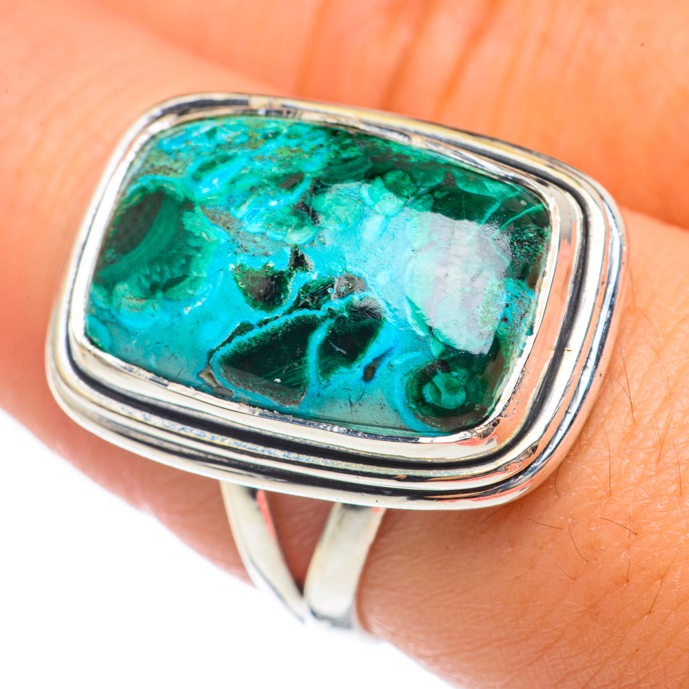 Chrysocolla Rings handcrafted by Ana Silver Co - RING68174