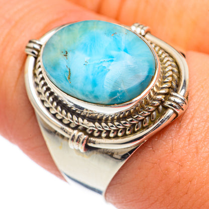 Larimar Rings handcrafted by Ana Silver Co - RING68176
