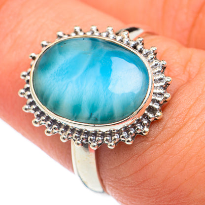 Larimar Rings handcrafted by Ana Silver Co - RING68177
