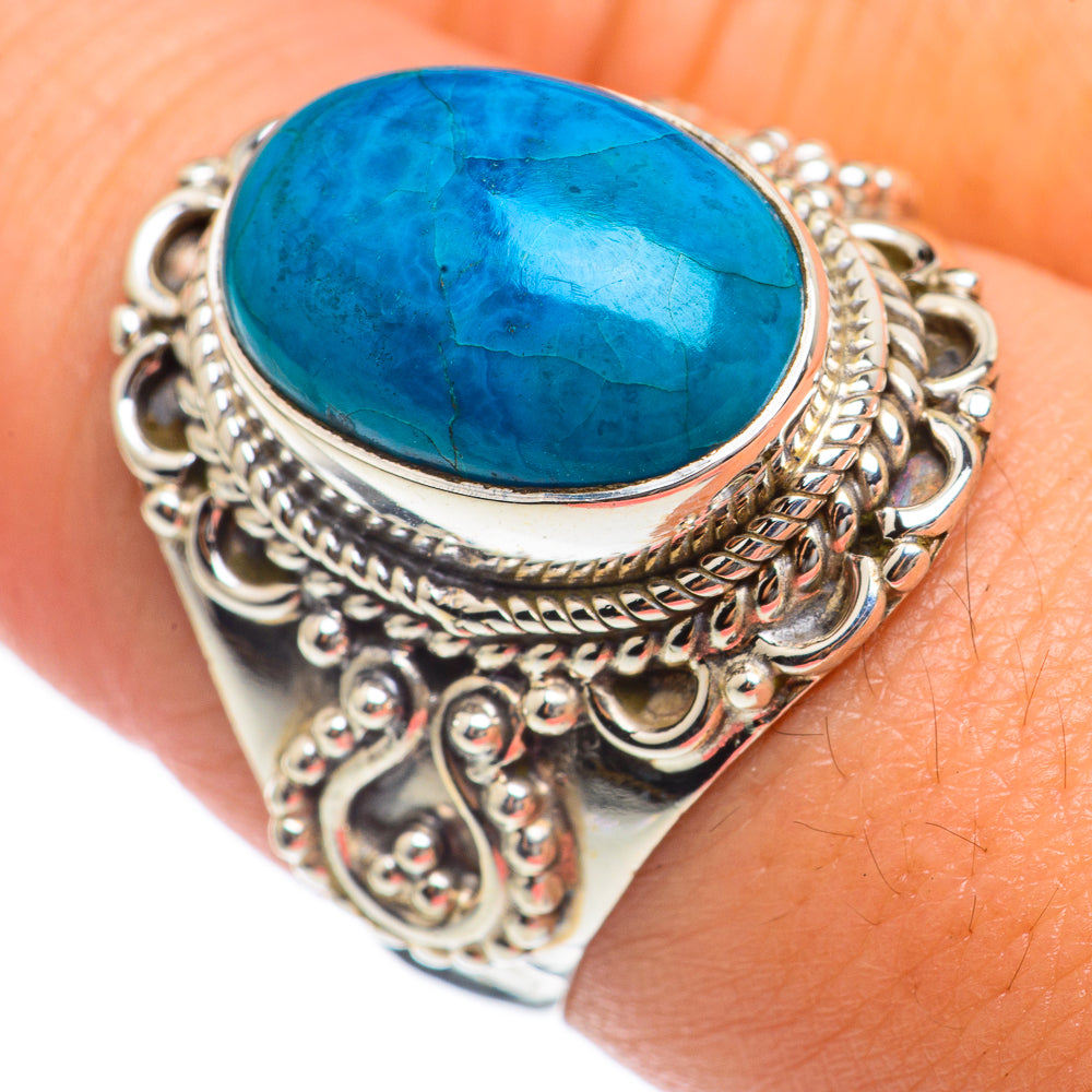 Chrysocolla Rings handcrafted by Ana Silver Co - RING68178